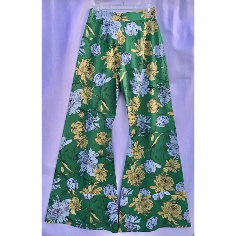 Alexis Floral Print Flare Pants - New With Tags - Picture 2 of 4